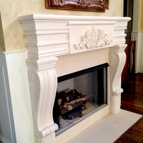 Cast Stone Pompous Fireplace The Official site of Fireplaces Atlanta
