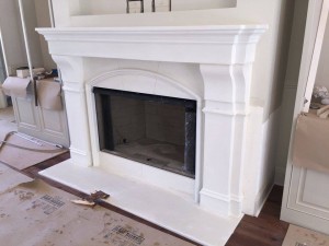 Cast Stones Fireplace Material Options and Fireplace Mantels are available in Fireplace Atlanta